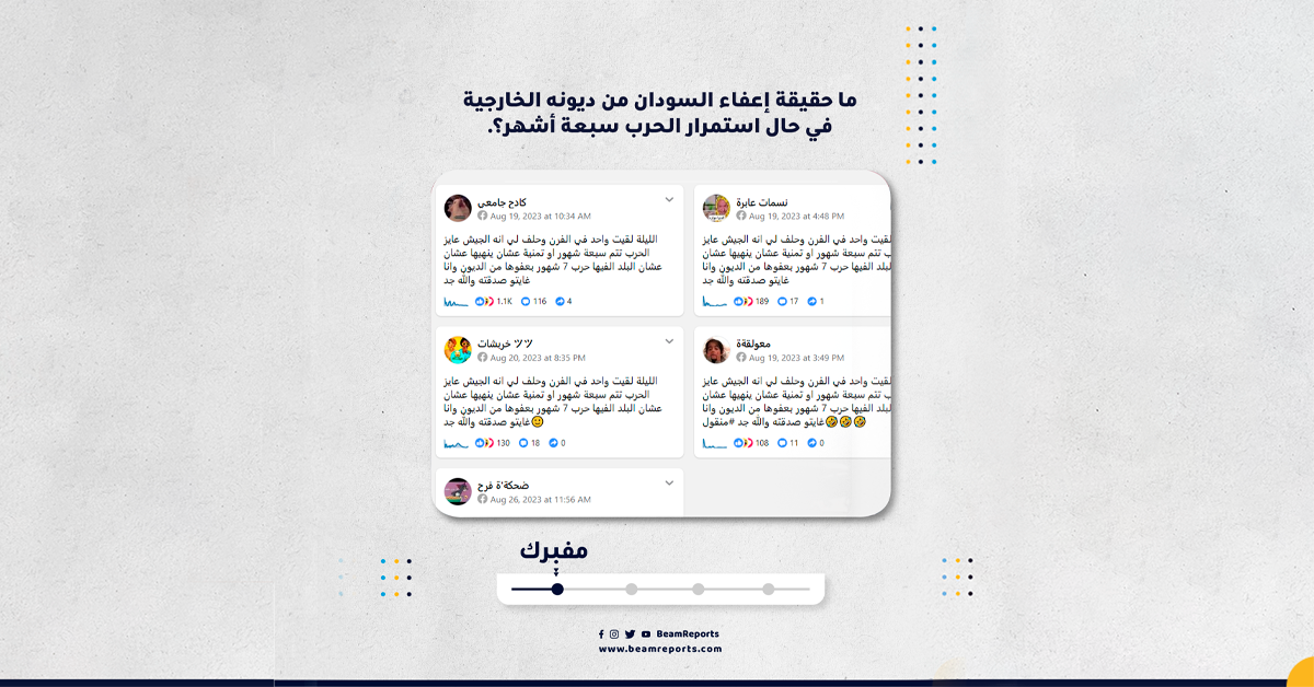 Image accompanying سيتم إعفاء السودان من ديونه الخارجية في حال استمرار الحرب لمدة سبعة أشهر